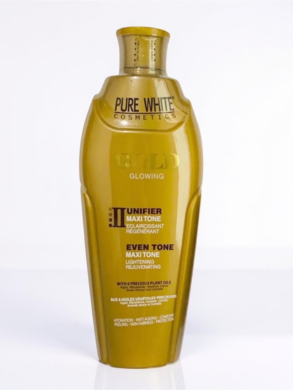 ⁠Pure White Gold Unifier Maxi Tone Glowing Body Lotion 400ml Plant Oils⁠
